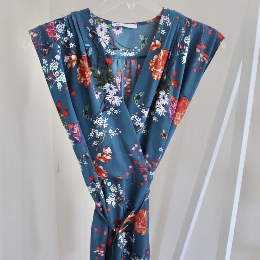 Nina Kaufmann Floral Wrap Dress